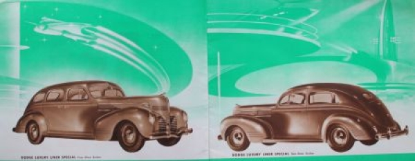 Dodge Luxury Liner Modelprogram 1939 Carbrochure (3270)